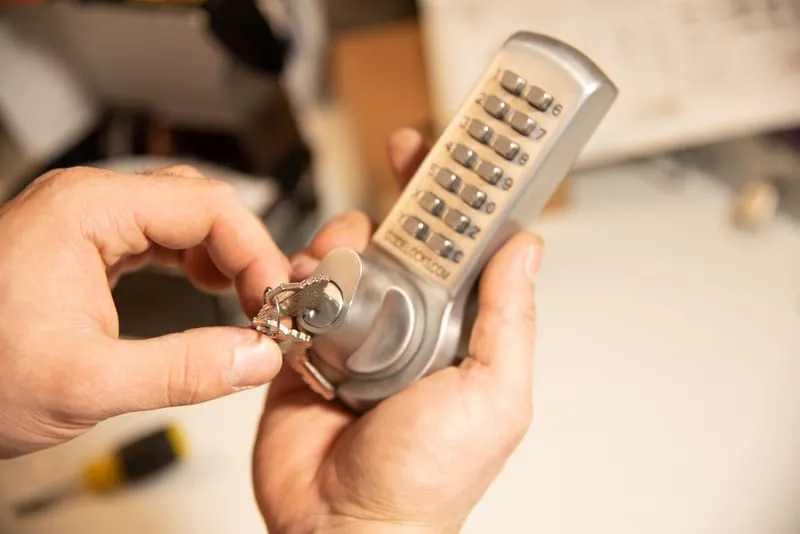Locksmith team at work